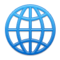 Globe With Meridians emoji on Samsung